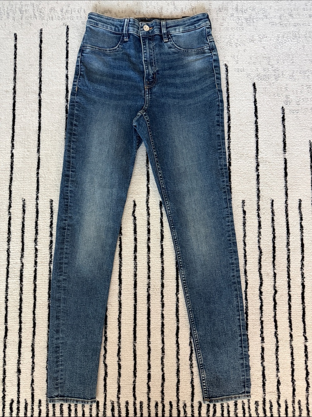 H&M Dark Blue Skinny Jeans - High Rise